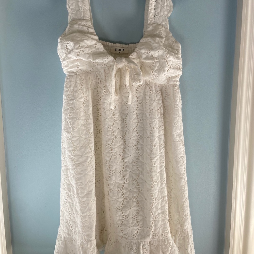 White Floral Dress